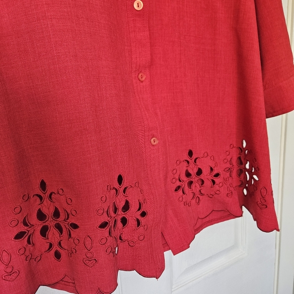 Red Eureka 3/4 blazer - Picture 7 of 7